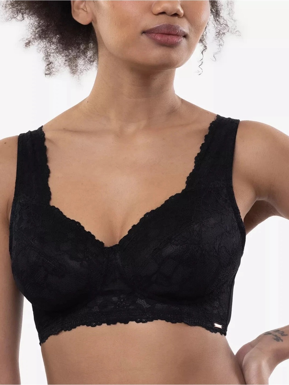Dorina Aina Non Padded Lace Bralette Black Size Large